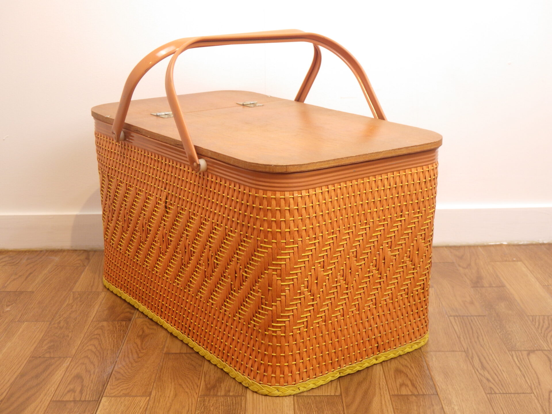 REDMON” Vintage Picnic Basket ビンテージ ピクニックバスケット G