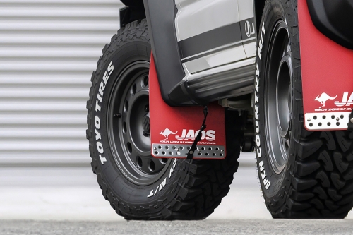 JAOS マッドガードⅢ フロントセット ブラック ジムニー JC74系｜株式