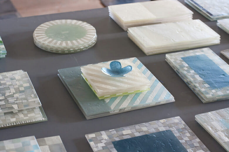 ガラスのプレート（八木麻子） | ハロー、目から涼を感じるデザイン