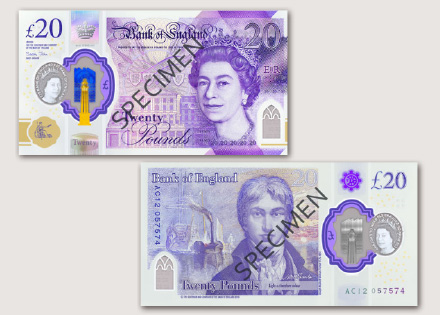 流通始まる！新20ポンド紙幣 - Onlineジャーニー