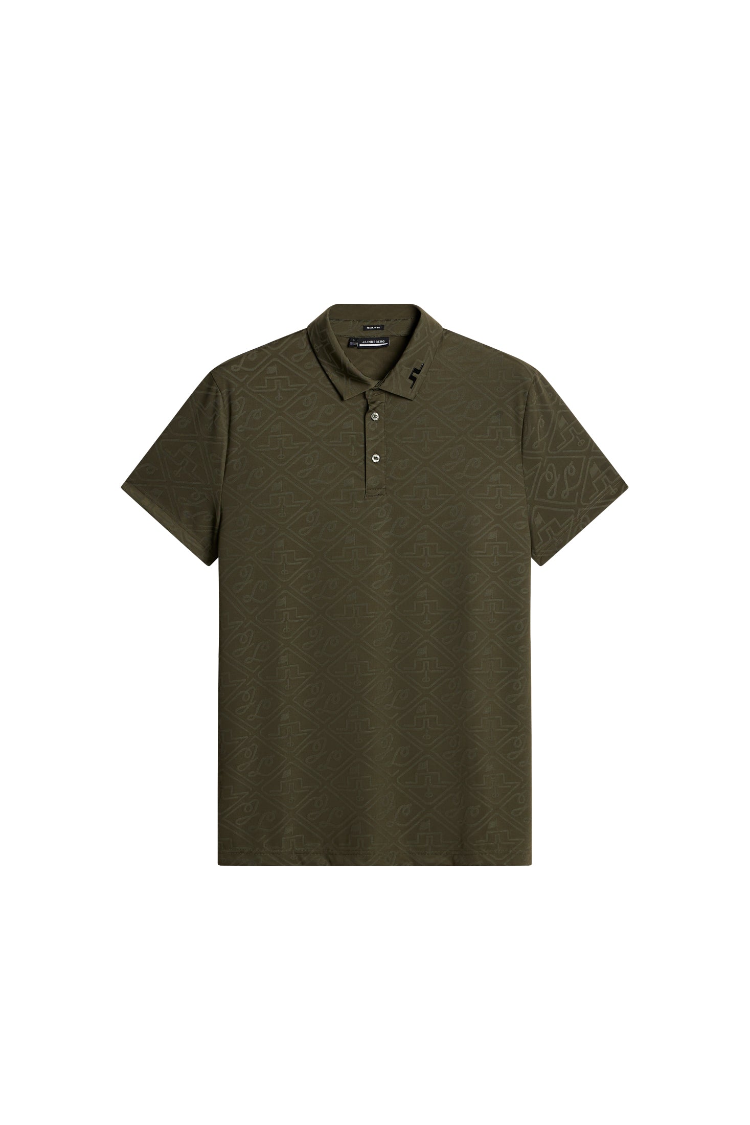 Bison Regular Jacquard Polo / Forest Green – J.Lindeberg