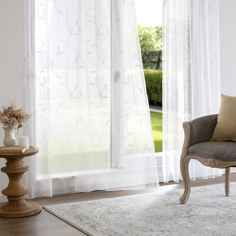 エルシー レースカーテン JD-92876 ホワイトゴールド ｜ジャストカーテン