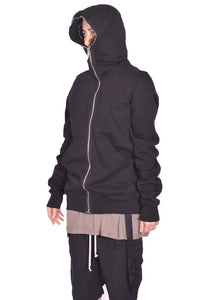 DOSHABURI通販｜RICK OWENS DRKSHDW GIMP ZIP SWEAT HOODIE BLACK SS25