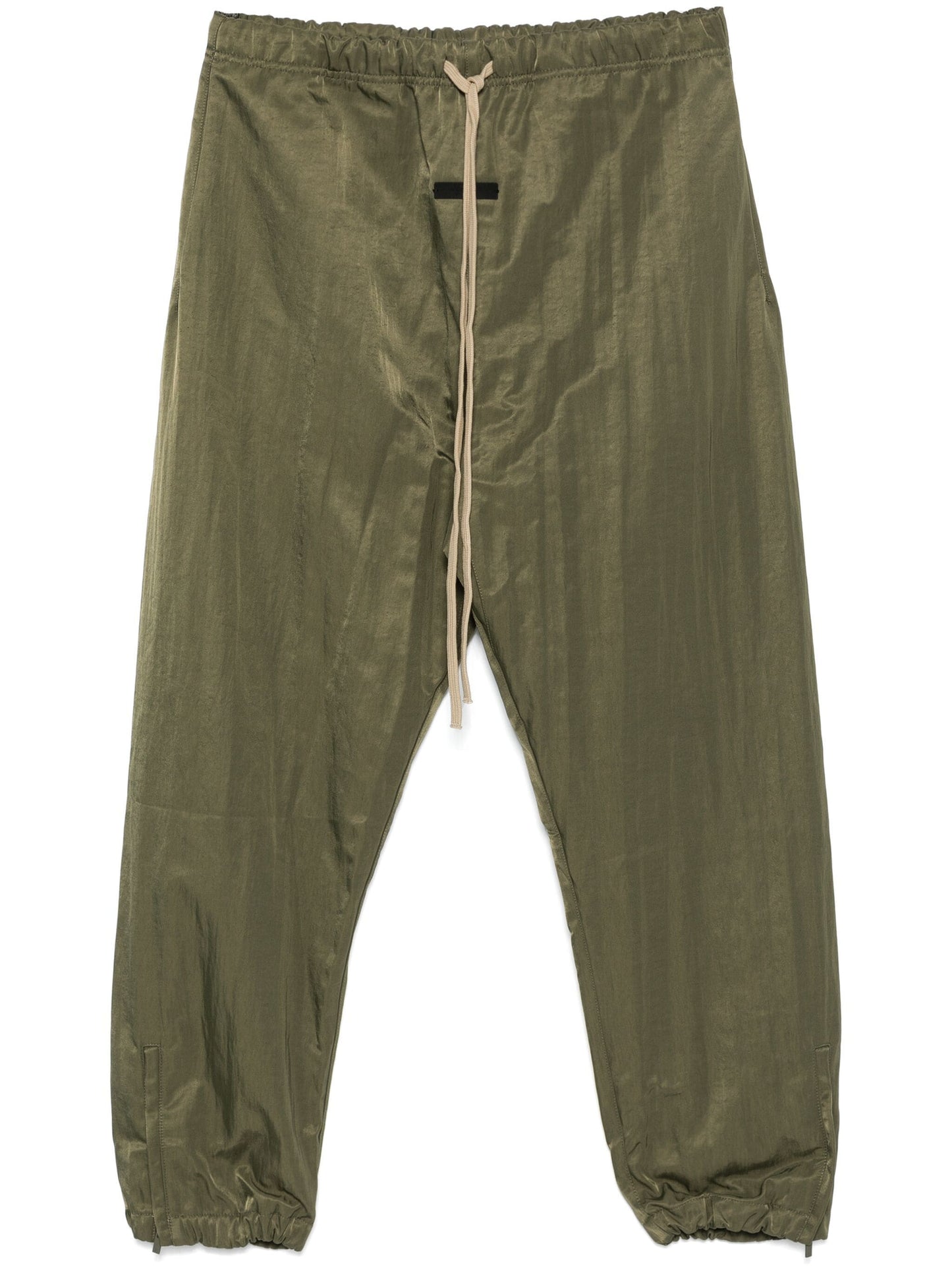 Fear of God Essentials Textured Nylon Track Pants in Military