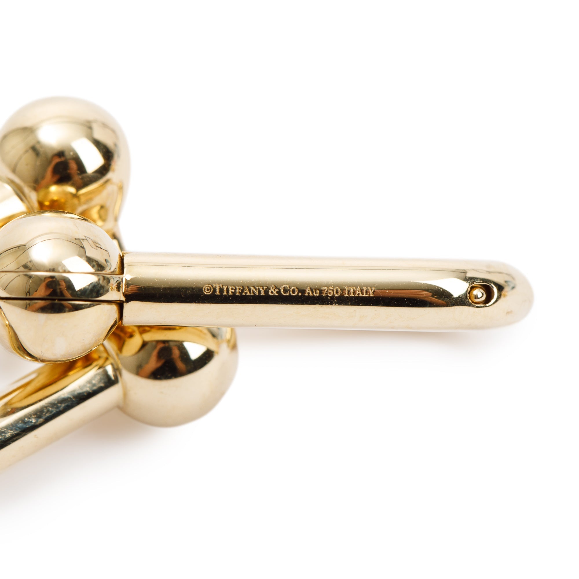 Tiffany & Co. 18k Yellow Gold HardWear Large Link Earrings – OLIVER'S