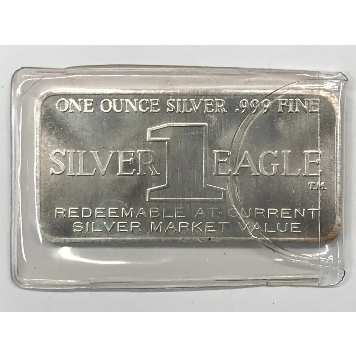 1972 1 oz Silver Bar W H Foster One (1) Silver Eagle - Old Pueblo Coin