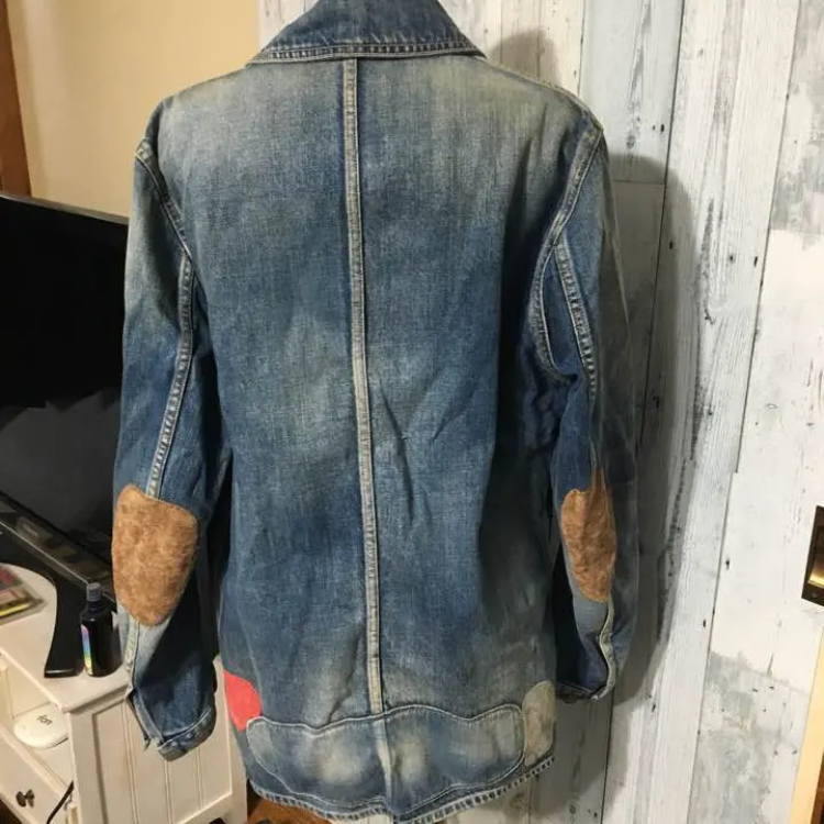 visvim フラワー刺繍リペア加工デニムカバーオール / 小城ベース