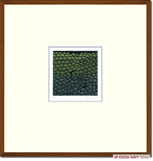 浜口陽三 緑と紫のぶどう | 絵画など美術品の販売と買取 | 東京・銀座