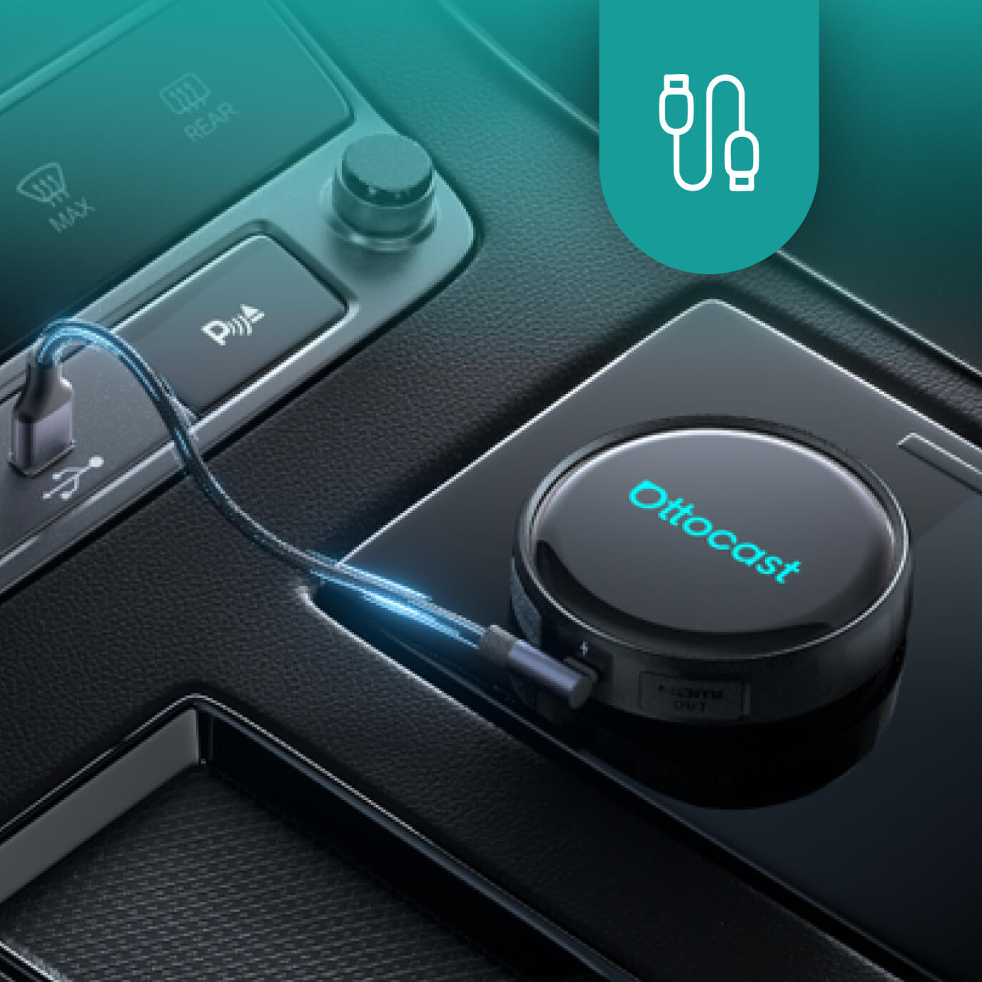 Ottocast P3 Pro Android 13 Snapdragon AI Box