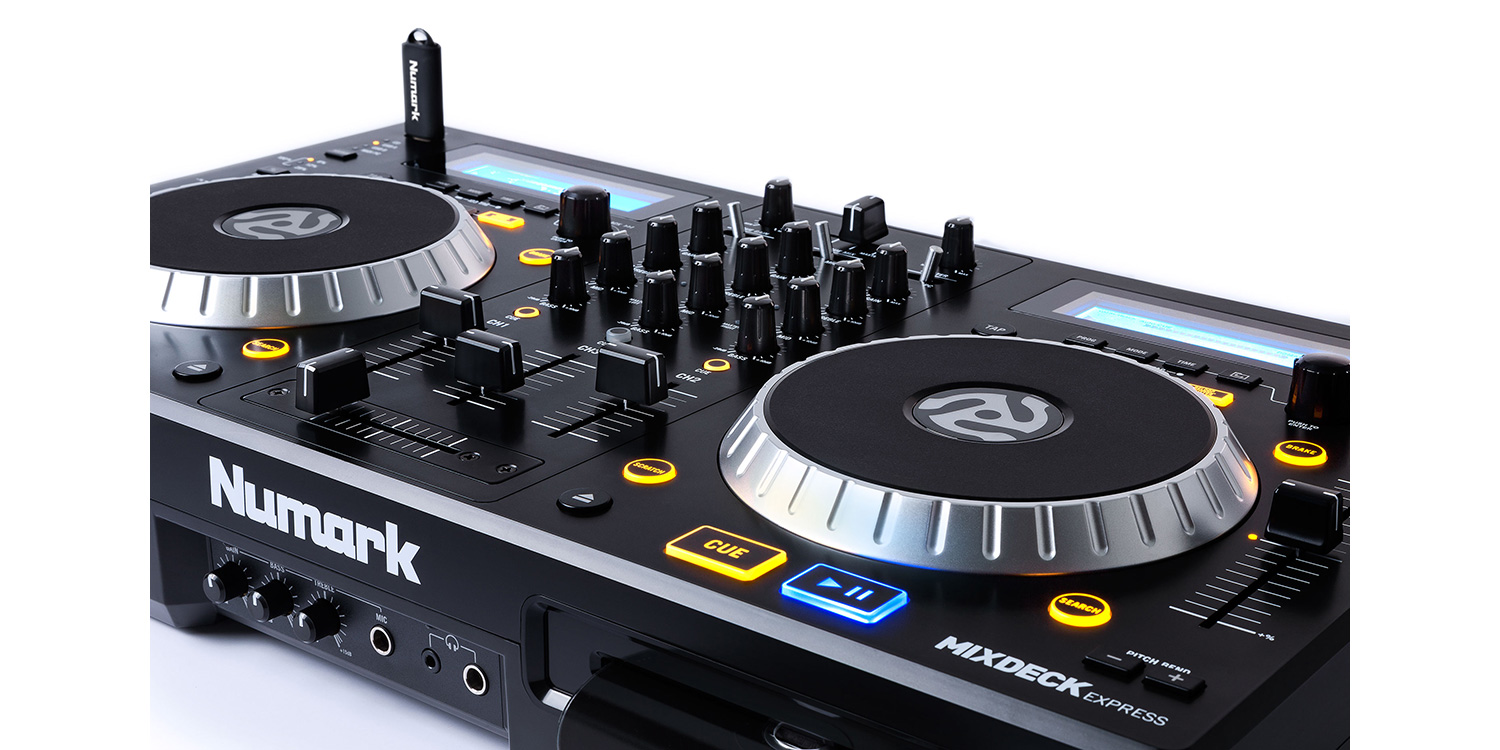 CD、USB、PCが使えるDJコントローラー、MIXDECK EXPRESS MK2