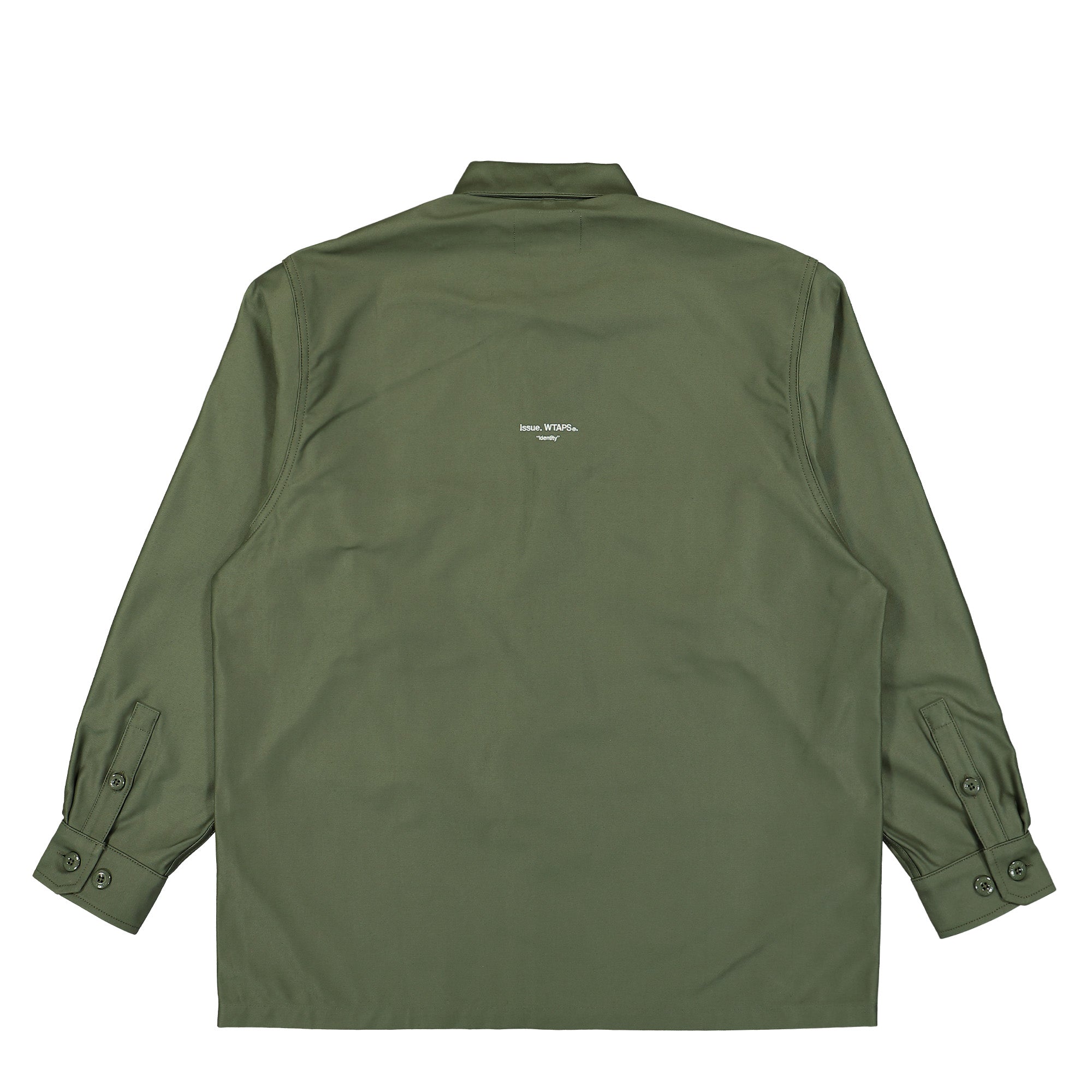 WTAPS CBW 01 / LS / Cotton. Satin. Identity 241CWDT-SHM02 / Olive