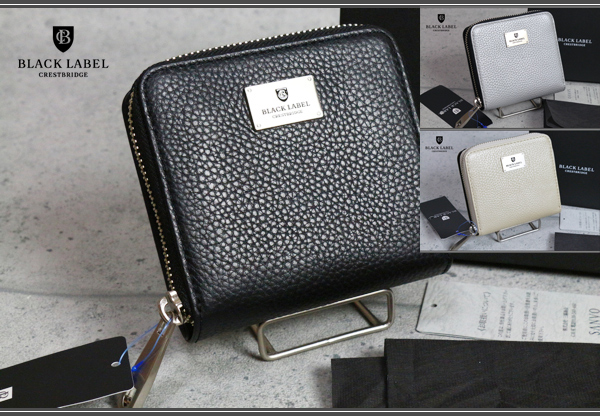 ブラックレーベル・クレストブリッジ本革二つ折り財布/BLACK LABEL