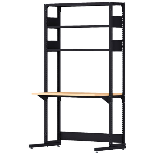 下部開放型 RKラック 単体棚(基本) H1500×W1800×D600(mm) 棚板2段