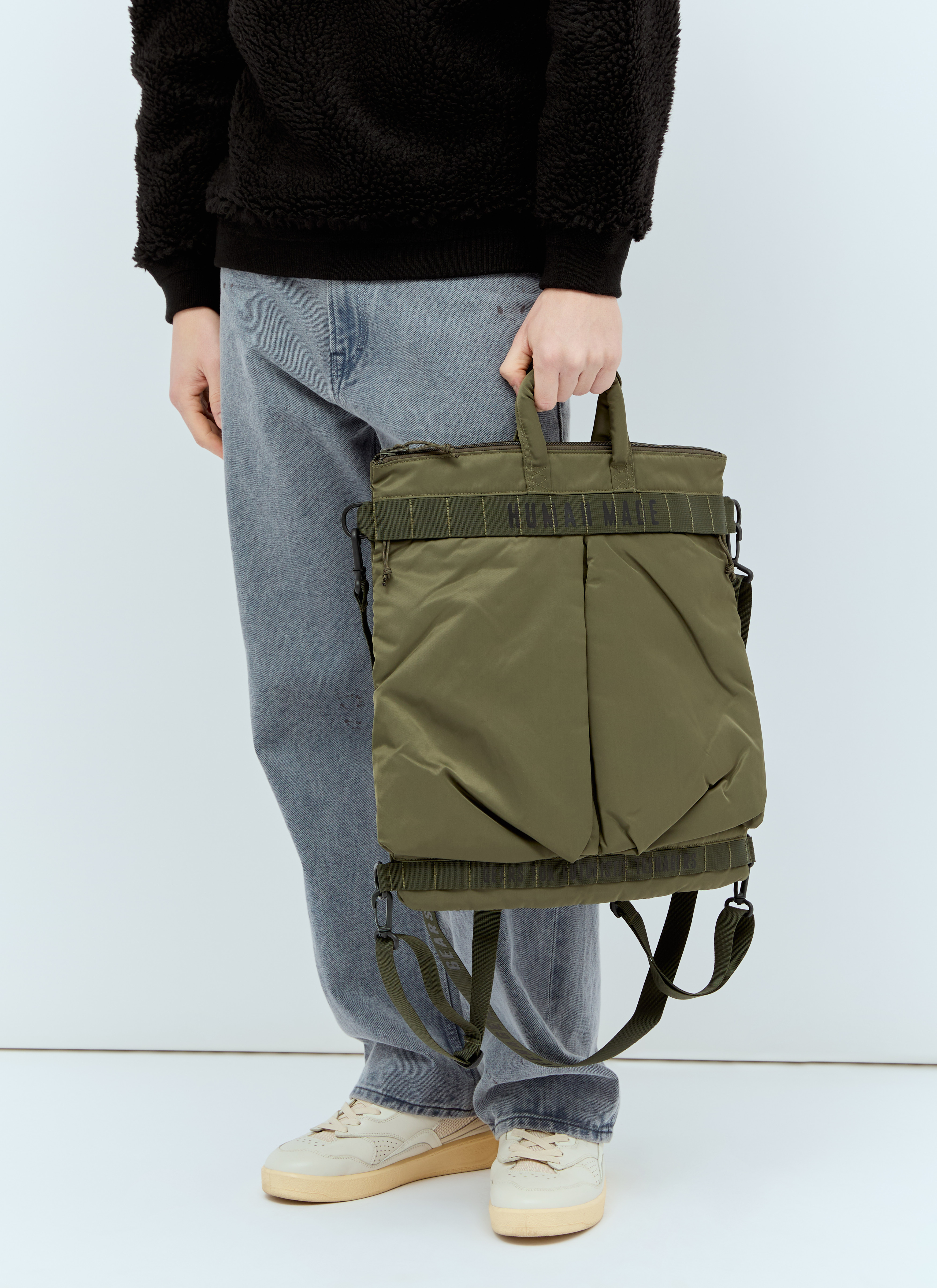 Human Made Men's' Helmet Tote Bag in Green | LN-CC®