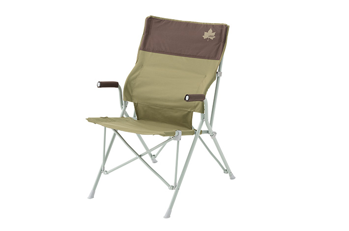 LOGOS Life バックホールドチェア（ブラウン）|ギア|家具|チェア