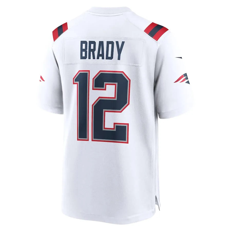 Camisa NFL New England Patriots Tom Brady #12 Retired Branca – DS