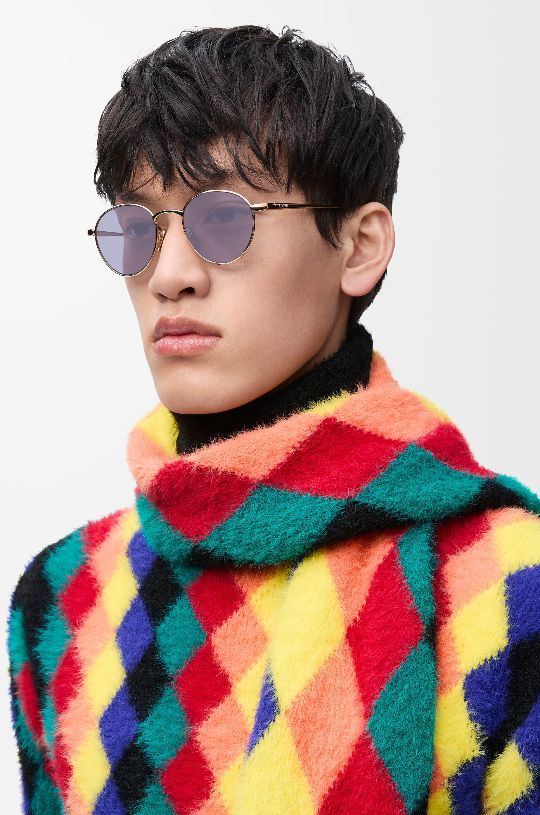 グルーブ ラウンド サングラス パープル - LOEWE Japan official website