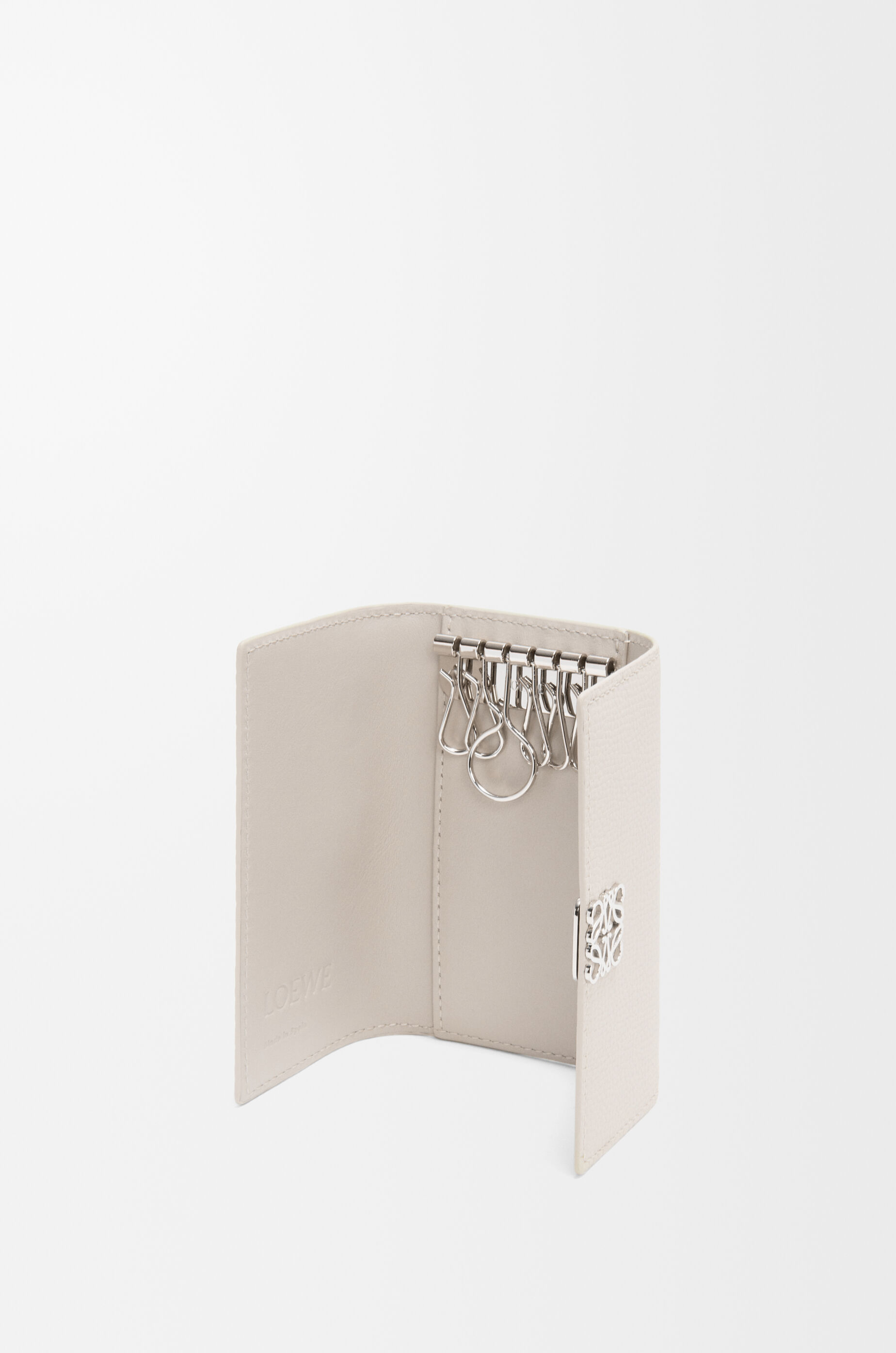 アナグラム キーケース（ペブルグレインカーフ） グレー - LOEWE Japan