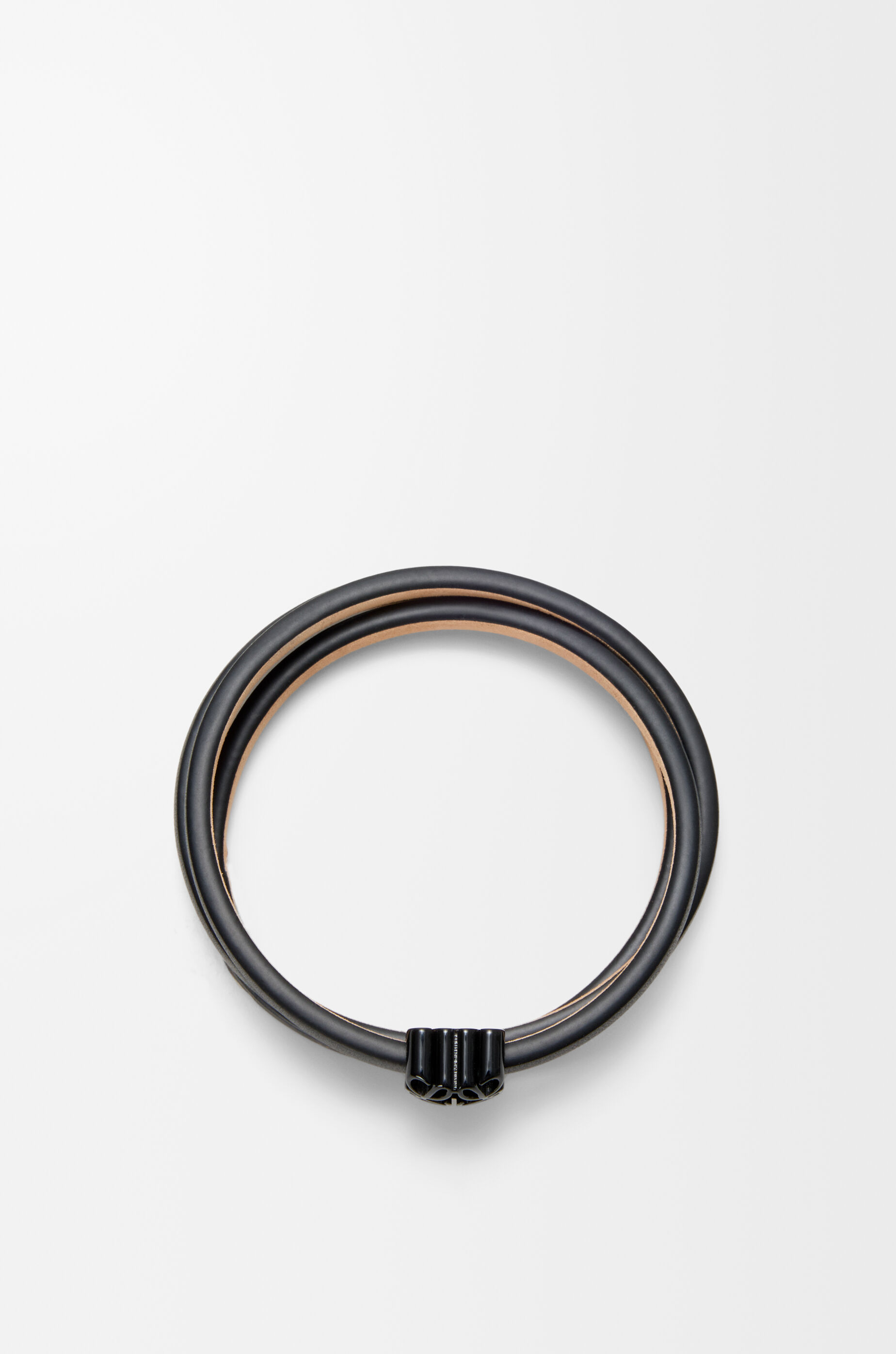 アナグラム ボンベ ツイスト ブレスレット（カーフ） ブラック - LOEWE