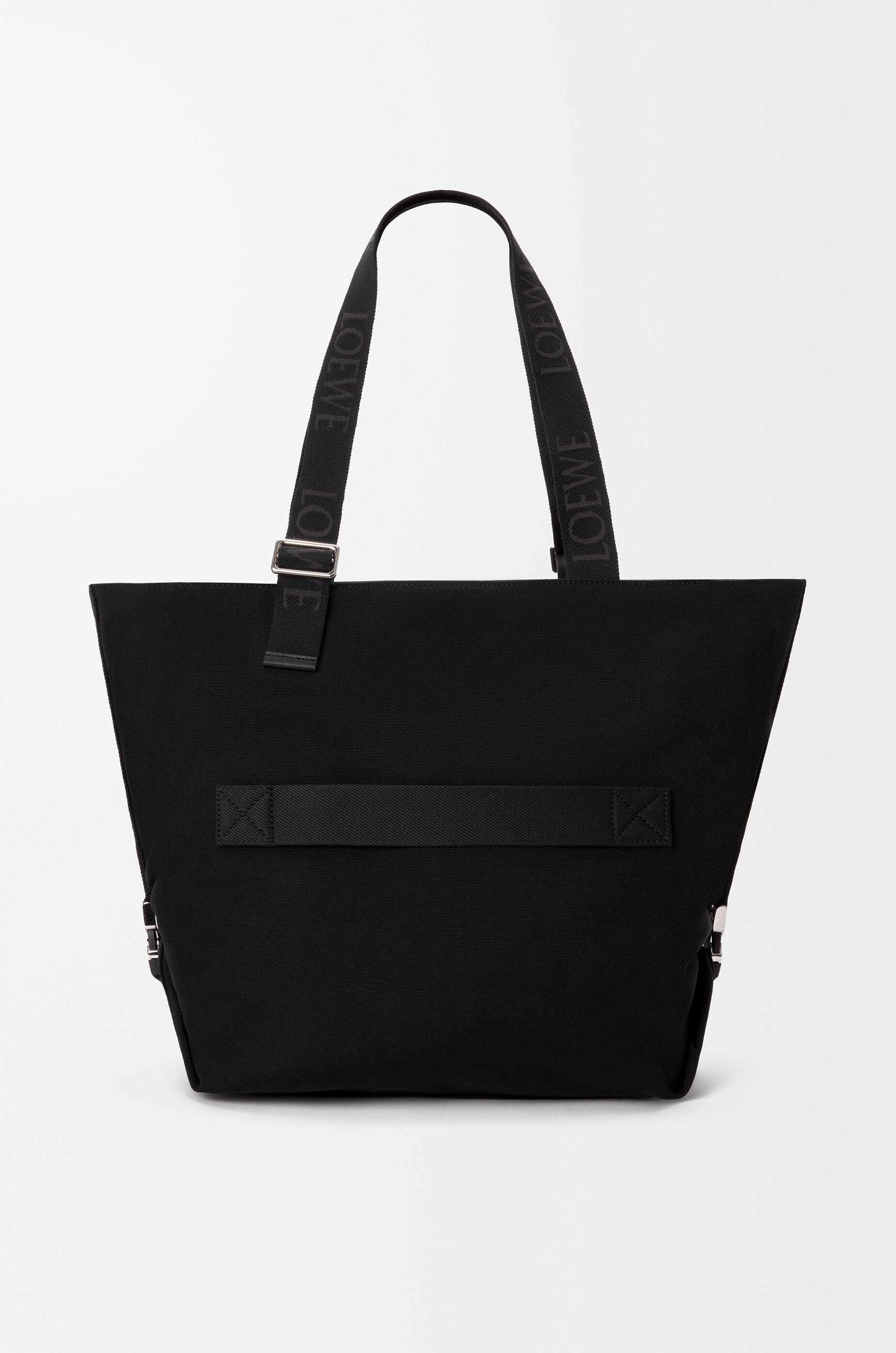 フレックス ジップ トートバッグ（キャンバス&スエード） ブラック