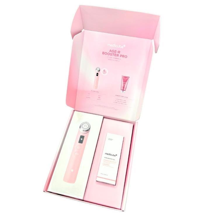 ジェル付き【保証書付き】メディキューブ ブースタープロ ピンク