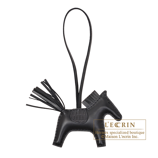 エルメス ロデオチャームタッチPM ブラック アニョーミロ/アリゲーター