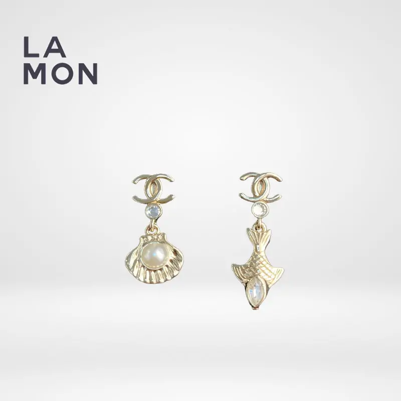 シャネル ピアス CHANEL EARRING AB8827 ココマーク メタル レザー