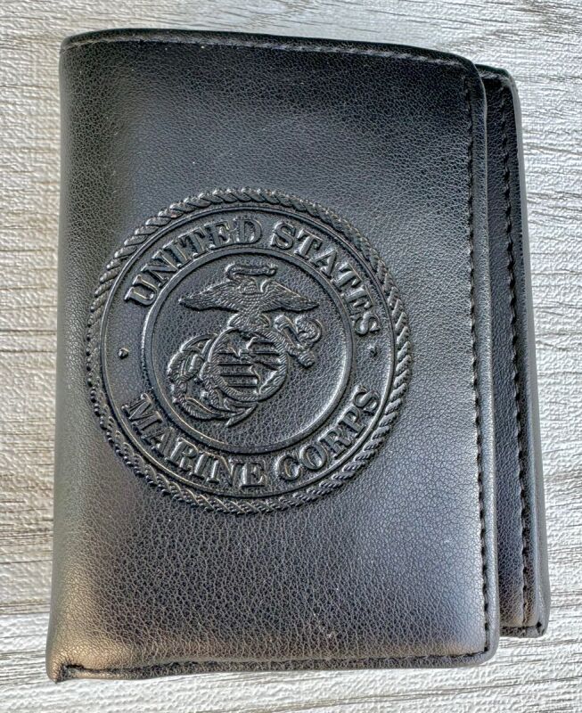 米軍放出品.U.S.MARINE ウォレット オールレーザー 革