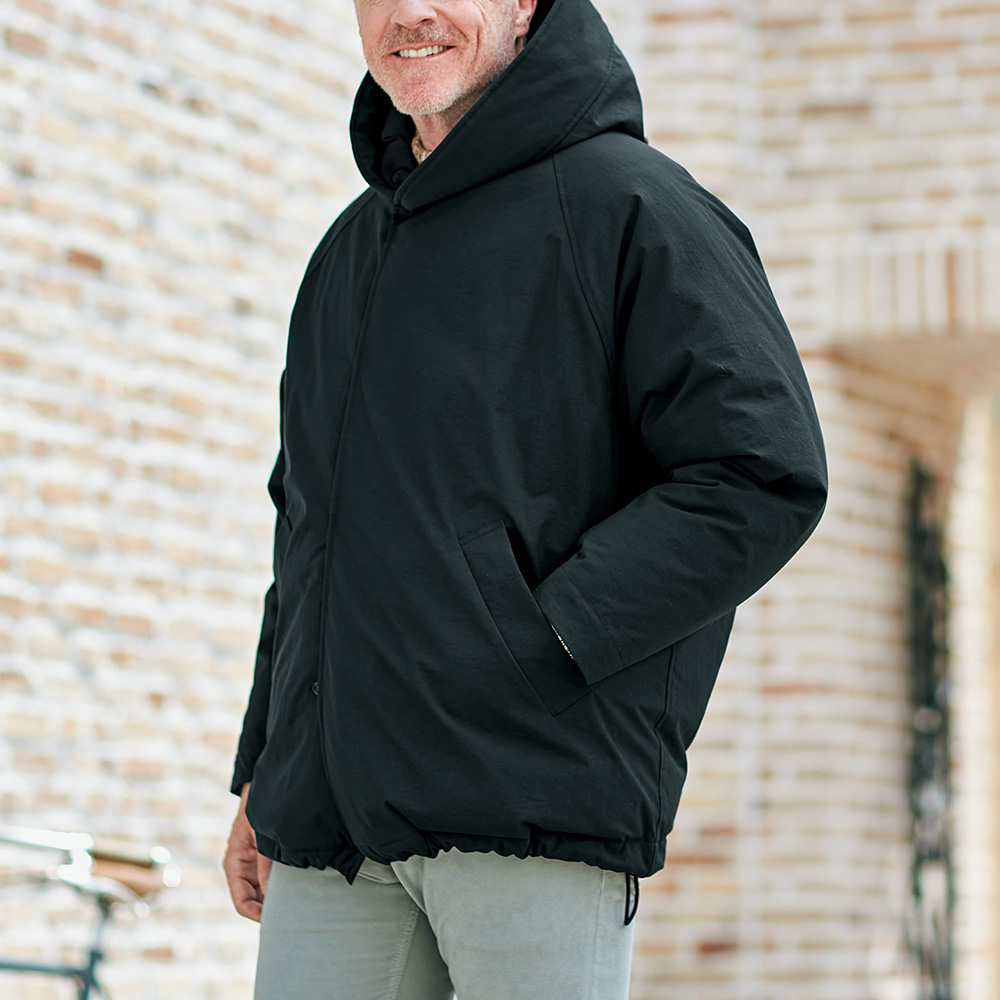 STILL BY HAND フーデッドダウンコート／メイドインジャパン | ライト