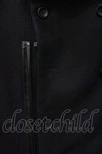 gene par YUKIO MISHIBA コート.ウールスタンドネック /ブラック/48 O