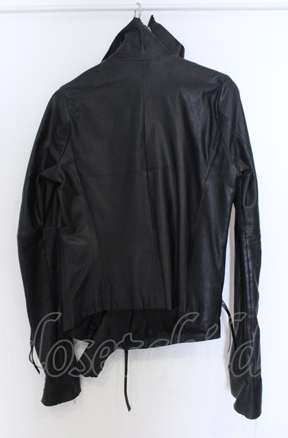 EKAM / ゴートスキン変形ライダースジャケット L ブラック O-25-04-04