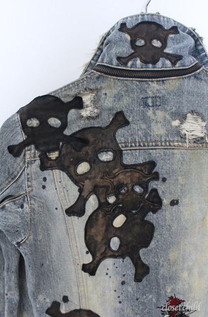 LGB / G-1/LOVE SEX DREAM スカルパッチデニムジャケット G-ジャン 1