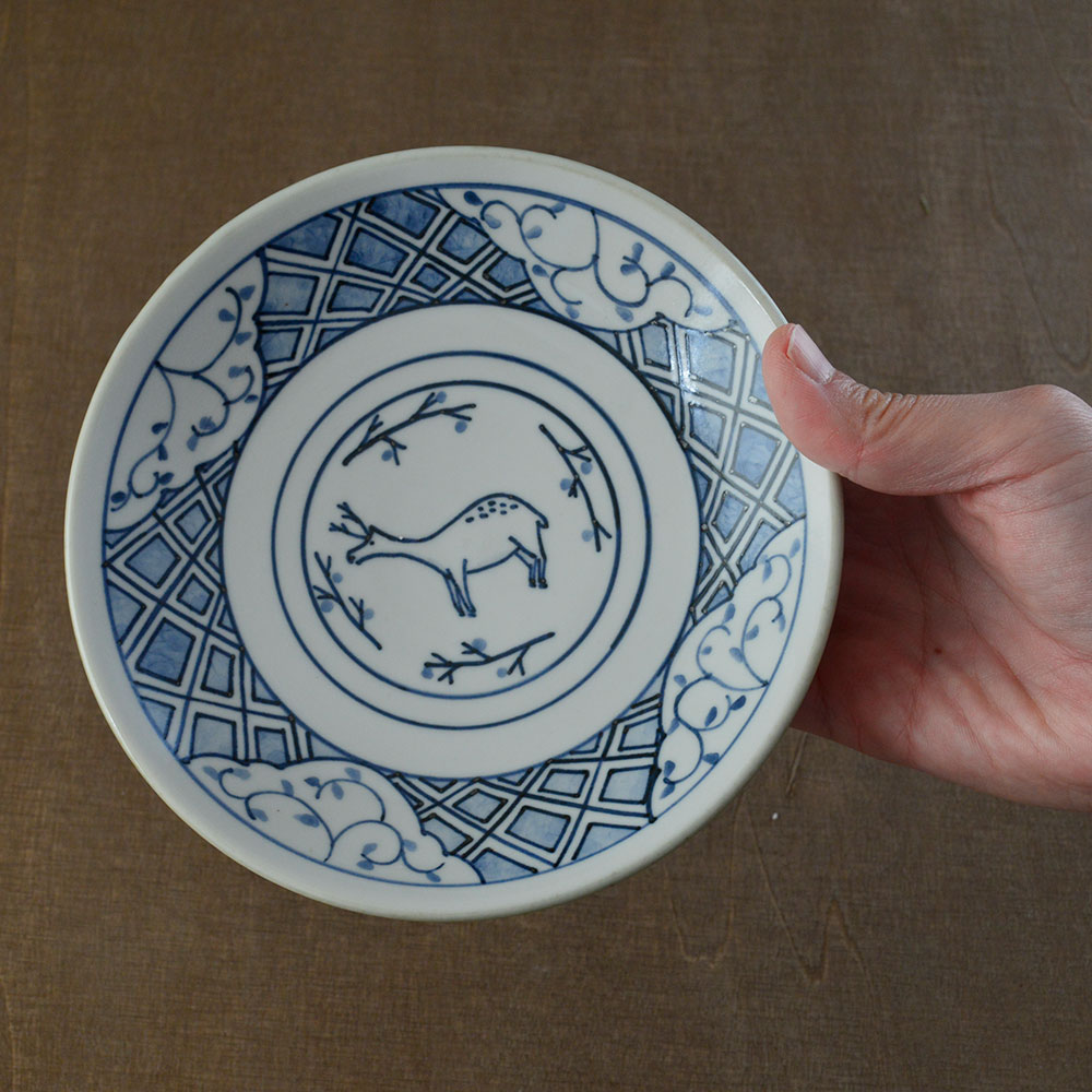 motif. 進藤 純子 / 5寸皿 鹿 RF