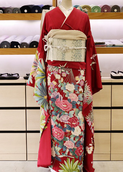 伝統の古典柄 正絹京友禅振袖 〈フルオーダーお仕立て、ガード加工付