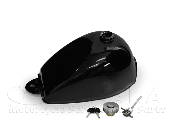 182wモンキー用 5Lタンク ブラック｜ モンキーパーツはバイクパーツ