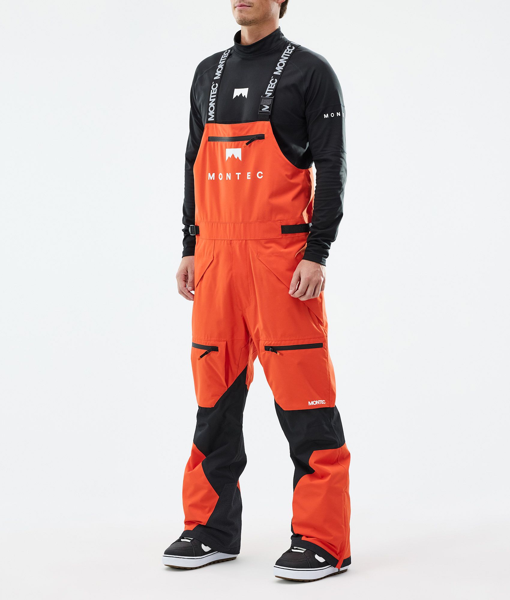 Montec Arch Snowboard Pants Men Orange/Black | Montecwear.com