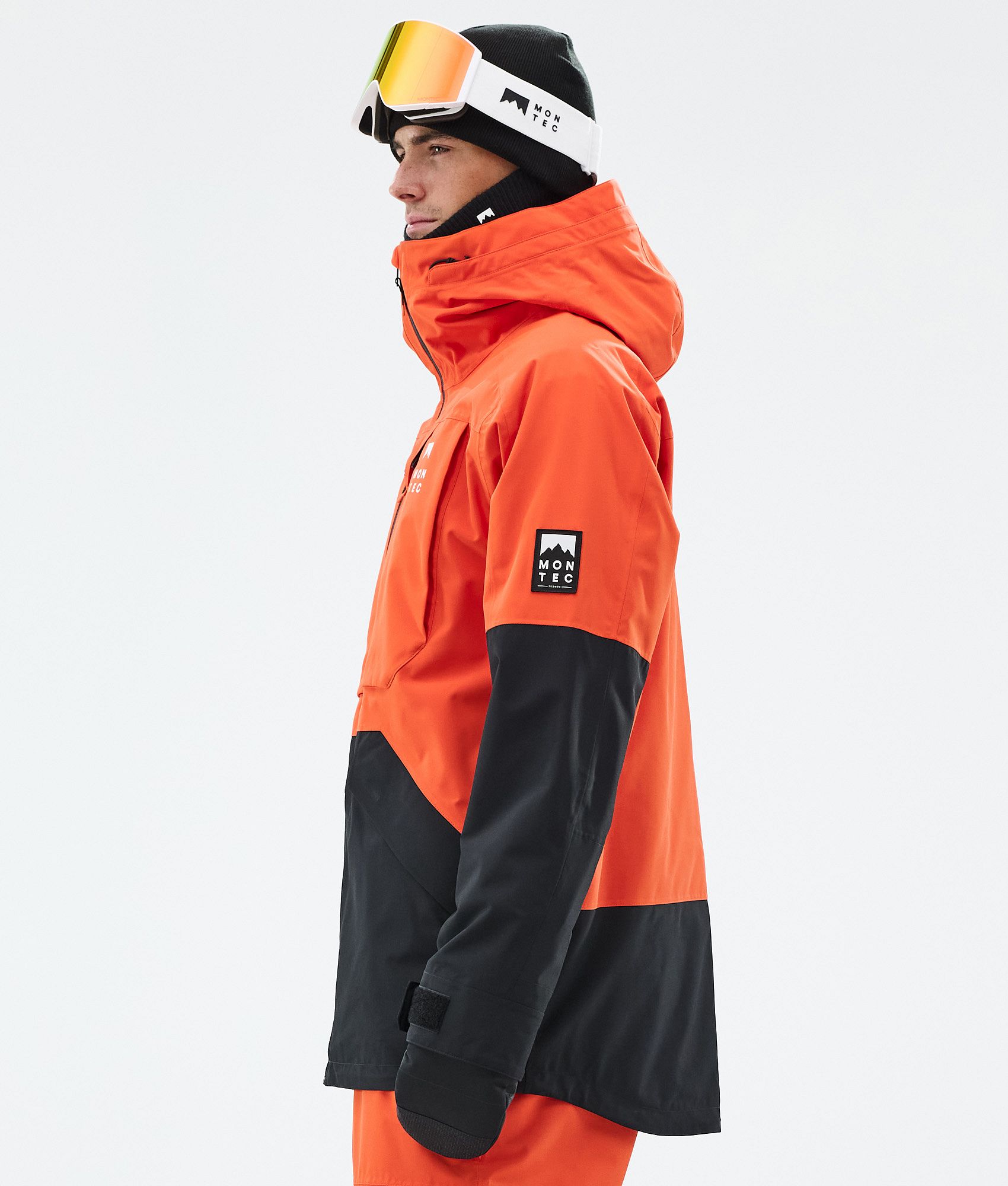 Montec Arch Snowboard Jacket Men Orange/Black | Montecwear.com