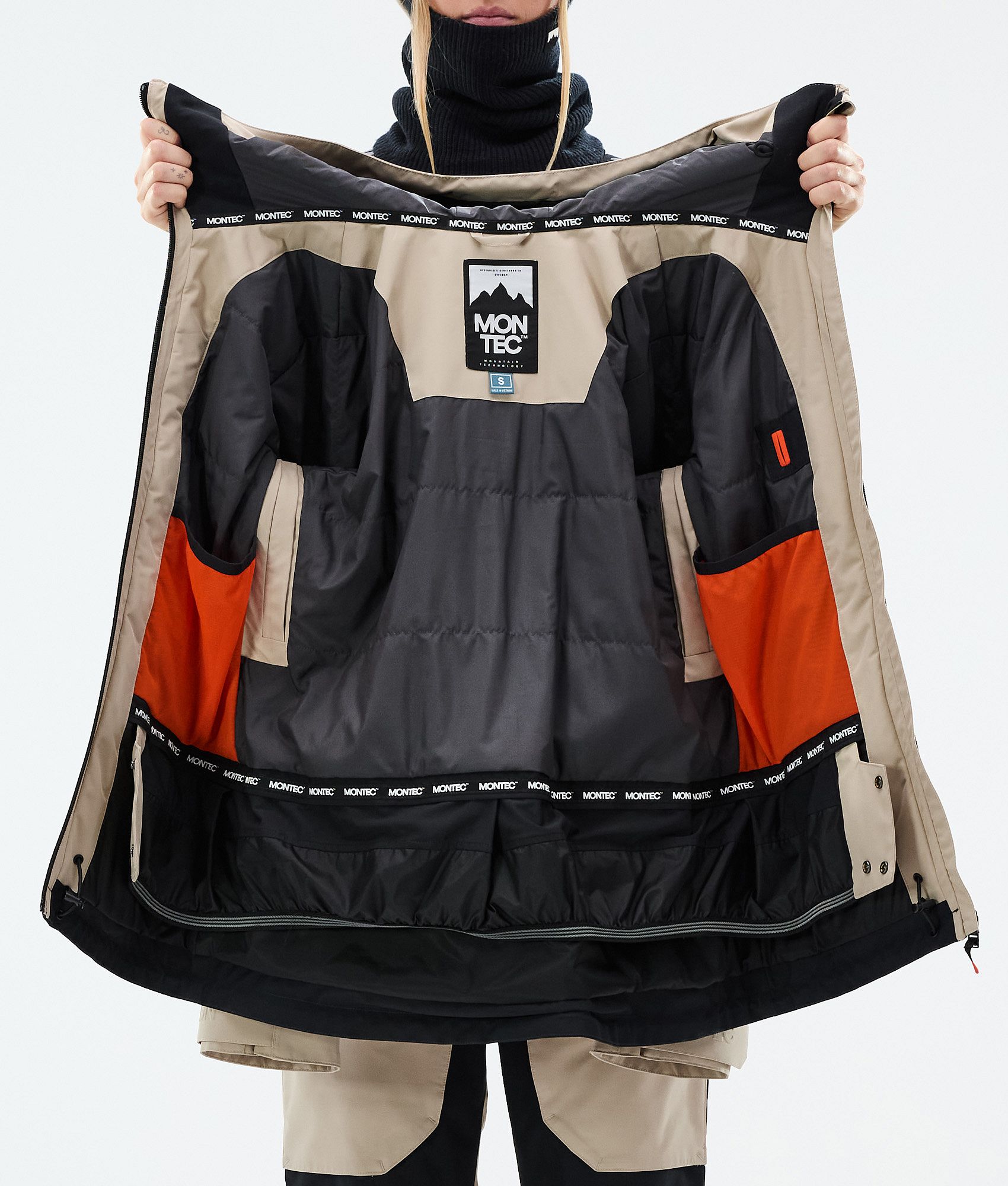 Montec Moss W Snowboard Jacket Women Sand/Black | Montecwear.com