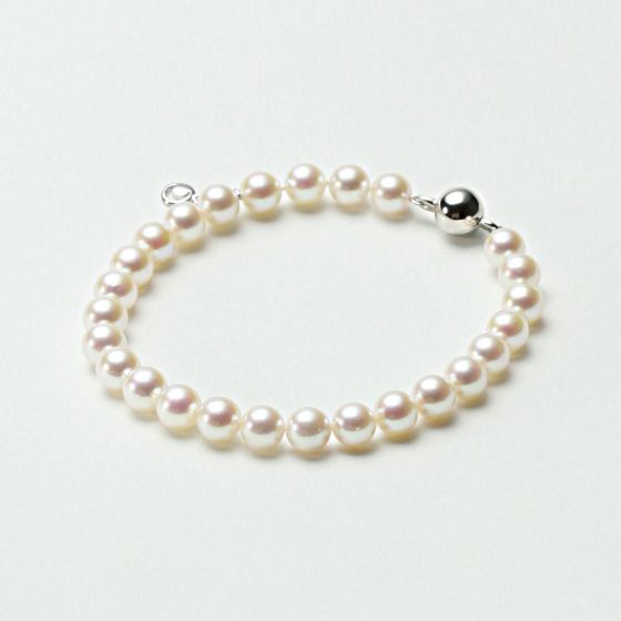 花珠級 アコヤパール 極上 ブレスレット お食事会 6.5〜7.0㎜ O611 6.5