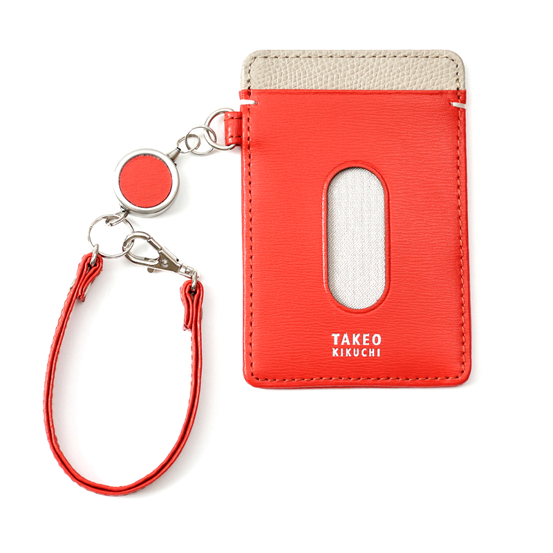 タケオキクチ｜伸縮リール付パスケース｜ヨーク【MORIYA公式通販】