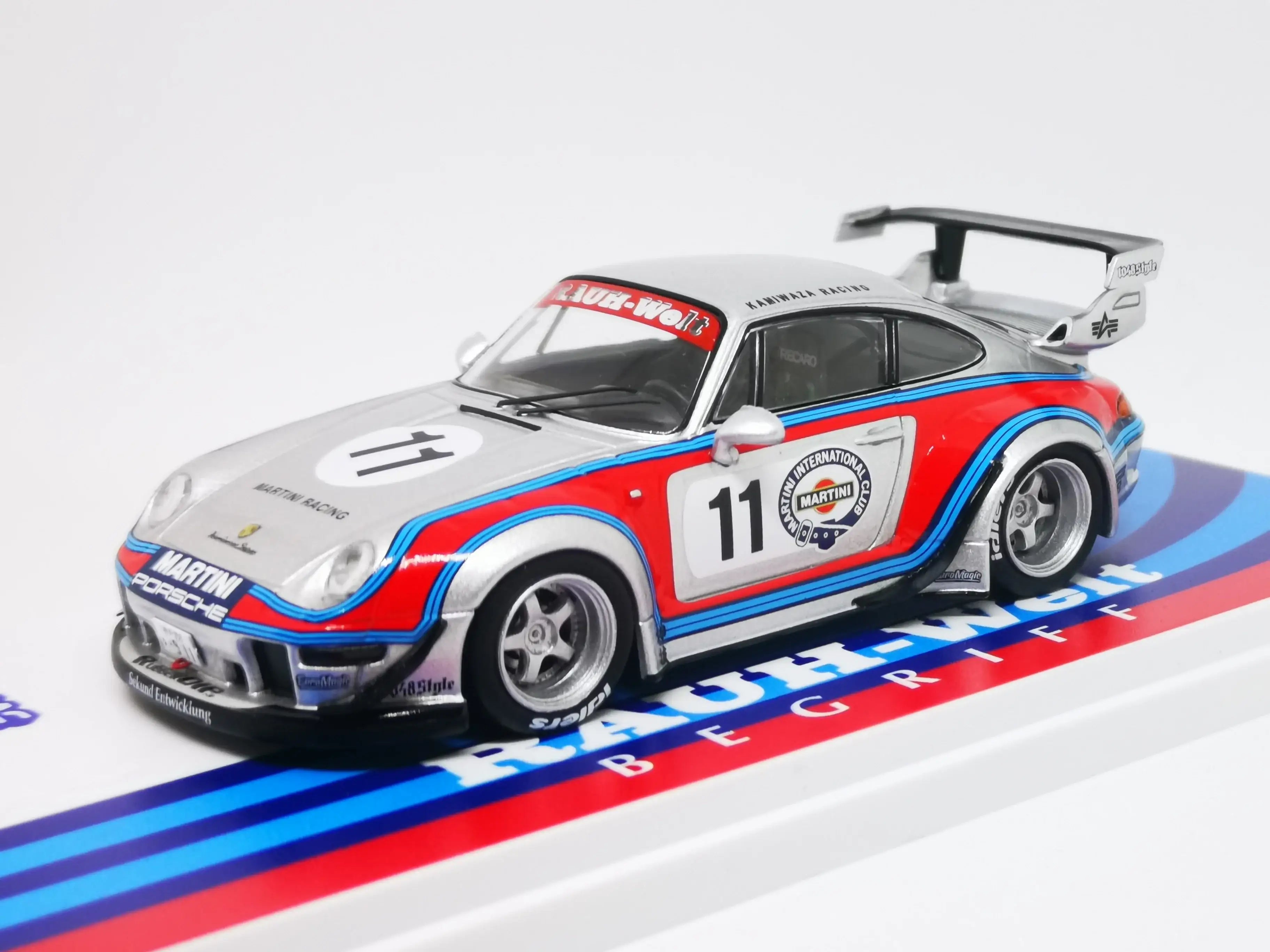 Tarmac Works 1:43 Scale Porsche 993 RWB Martini Rough Rhythm #11