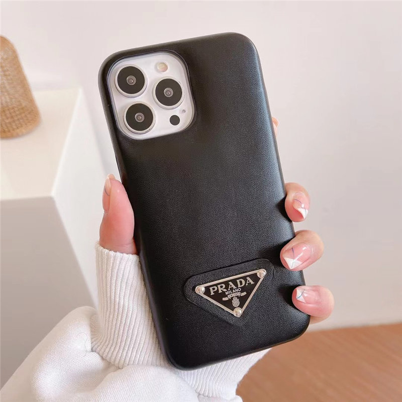 prada iphone16/16pro maxケース 革 ブランド iphone15/14/13pro