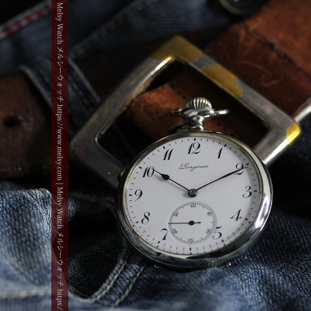 ロンジンのアンティーク懐中時計と腕時計ケース 【1913年製】