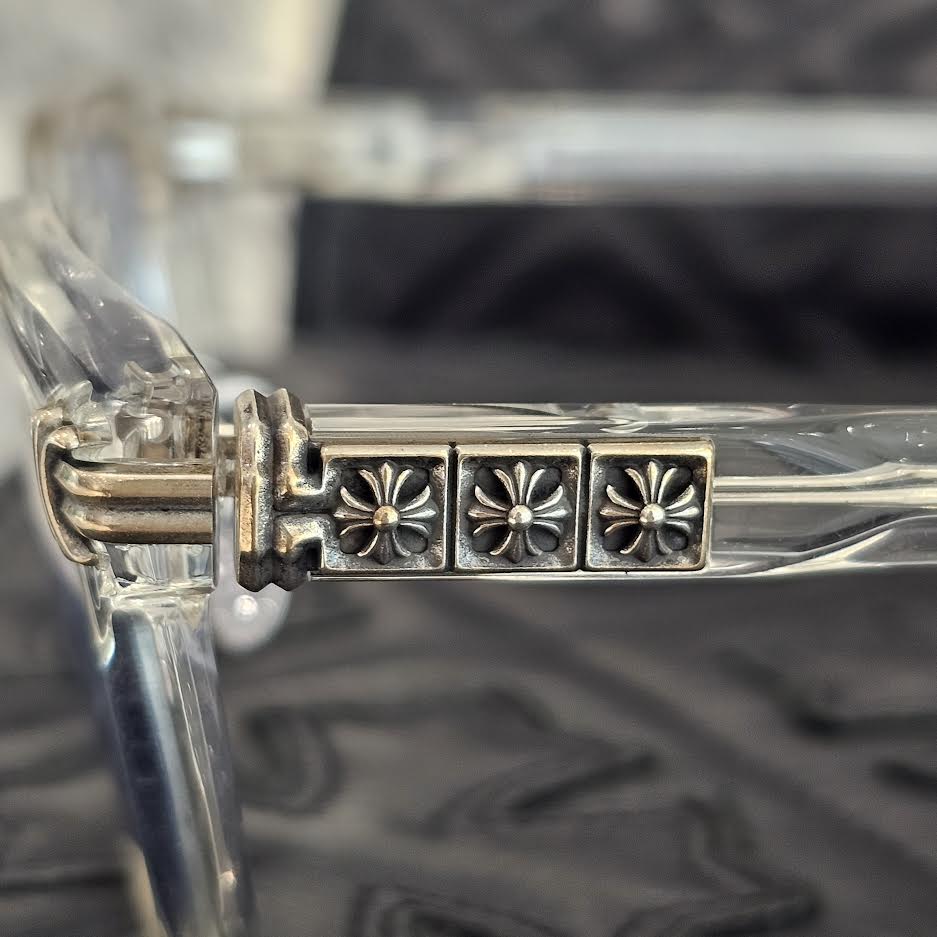 CHROME HEARTS SMOKE SHOW - A Clear Sunglasses Size 52□21-153