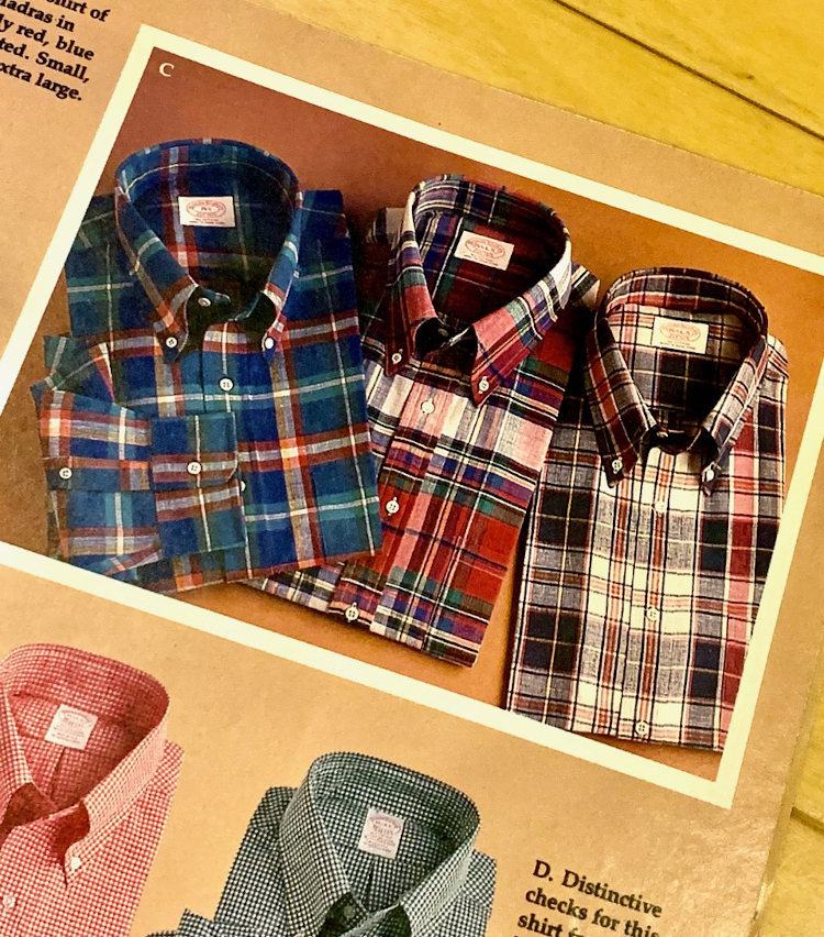 懐かしの柄！ ブルックス ブラザーズのマドラスチェックBDシャツ