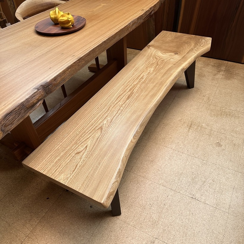tskzさま専用 一枚板 無垢 ダイニングテーブル DIY 天然木 ベンチ 3m