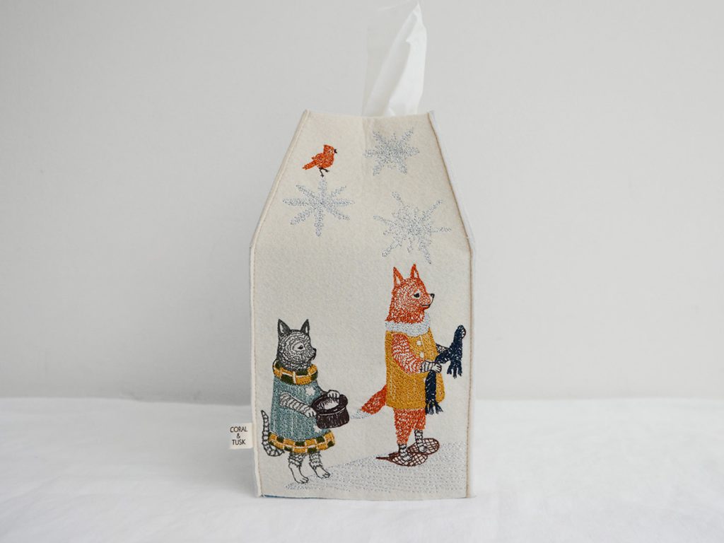 Coral & Tusk, Snow Day Tissue Box Cover - MAKIE