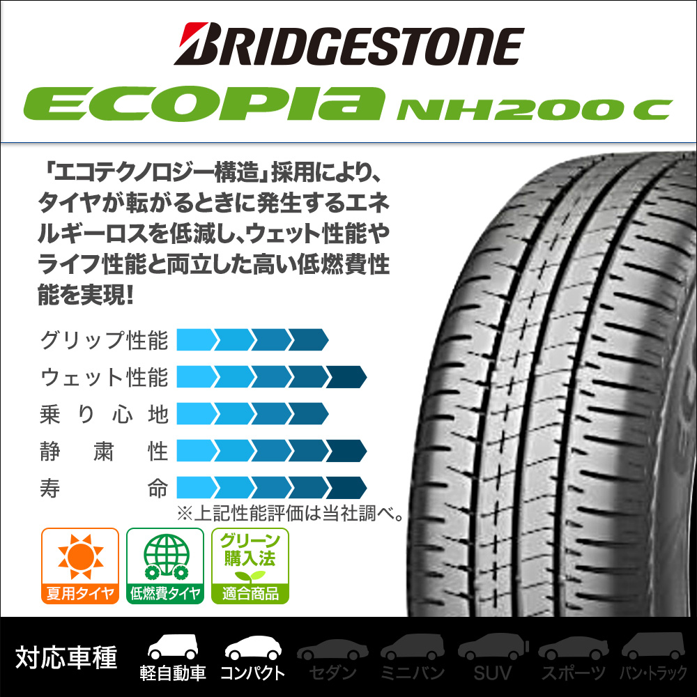 ブリヂストン ECOPIA (エコピア) NH200C 165/55R15 (タイヤ単品