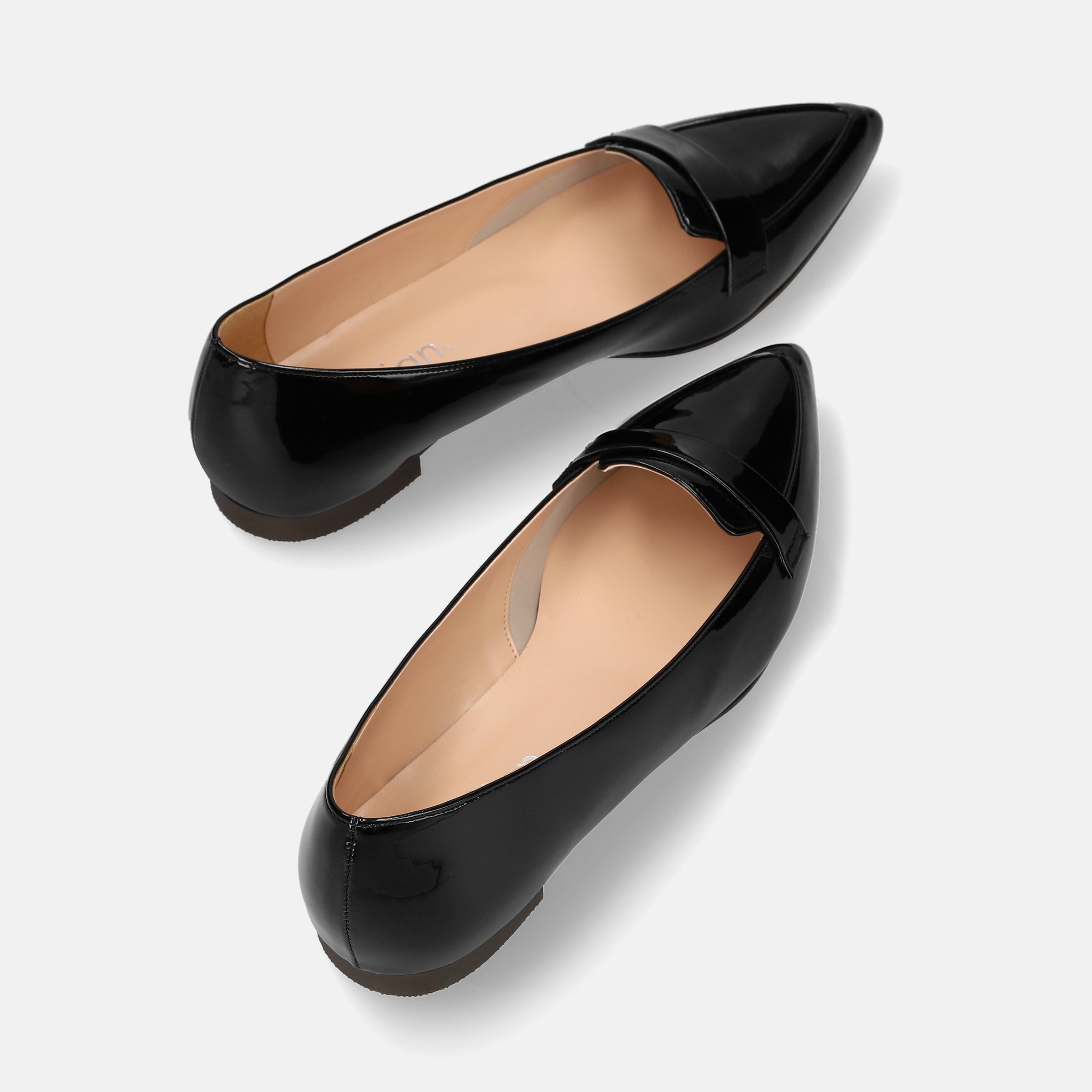 2026SSBI：甲浅ポインテッドトゥ ローファー（124）ブラックE – mamian