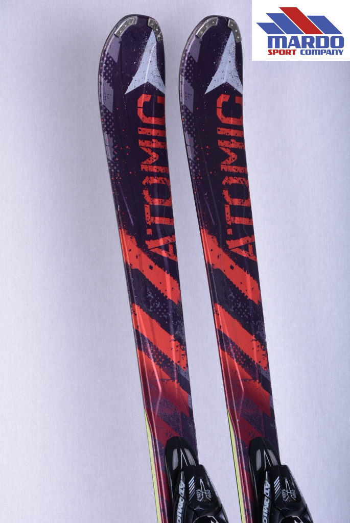 skis ATOMIC NOMAD SMOKE adaptive rocker, BLACK/red + Atomic XTL 9